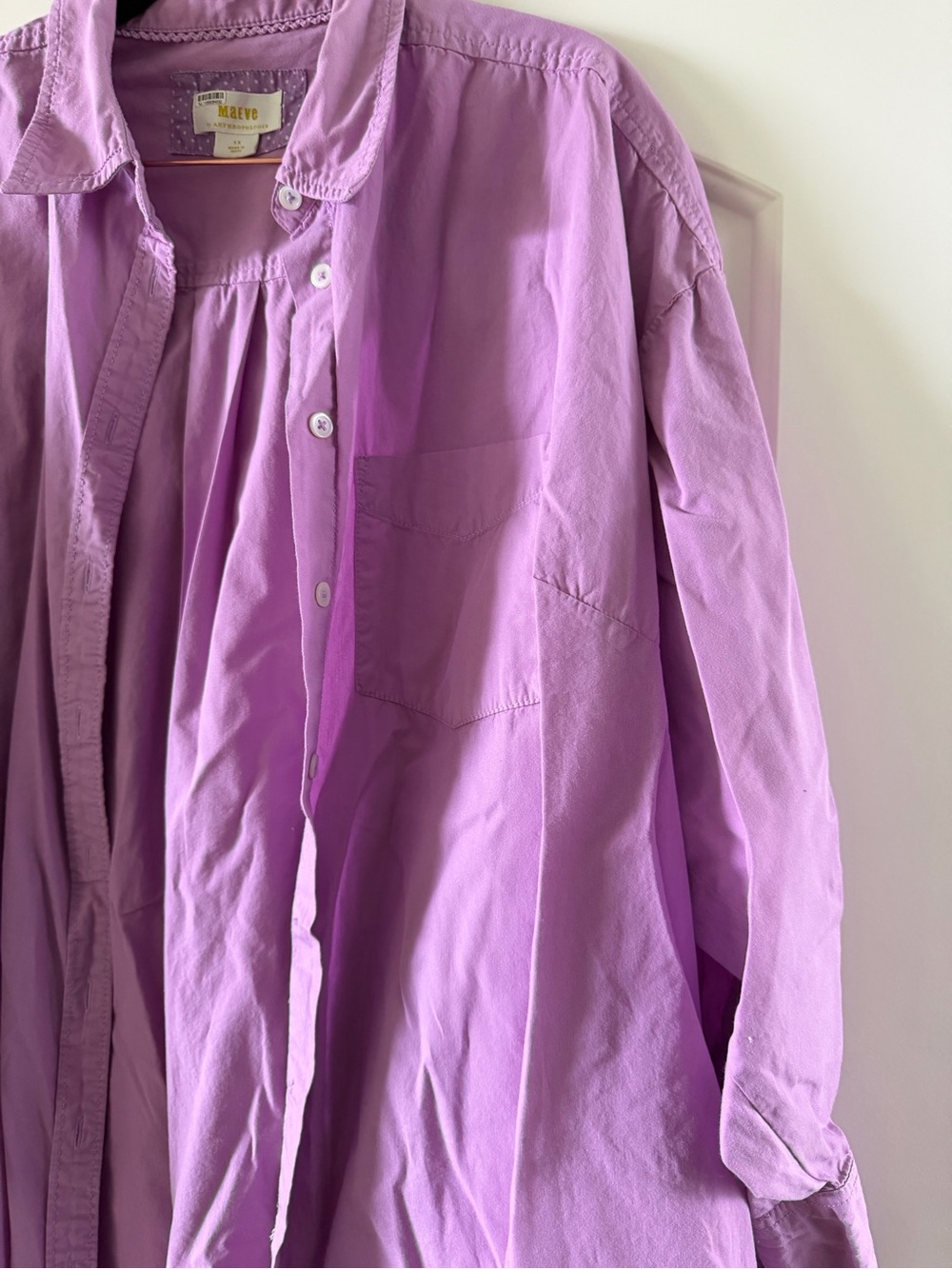 Maeve Button Down Oxford Shirt - Picture 3 of 4
